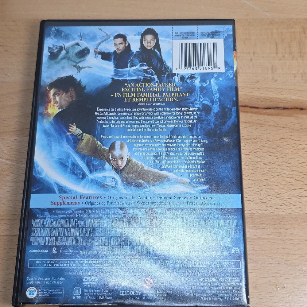 The Last Airbender DVD - Black Case - Picture 2 of 4
